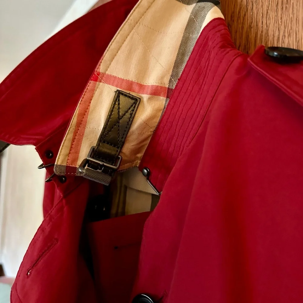 Burberry Brit Trench-coat, Red, Size 8 - Picture 4 of 8